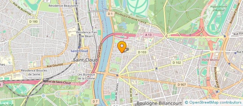 localisation de l'entreprise LA COMPAGNIE DES FILMS à BOULOGNE-BILLANCOURT