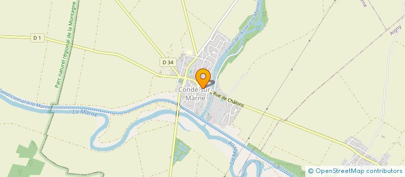 localisation de l'entreprise LA COMPAGNIE DES FOUS ALLIES  CONDE-SUR-MARNE