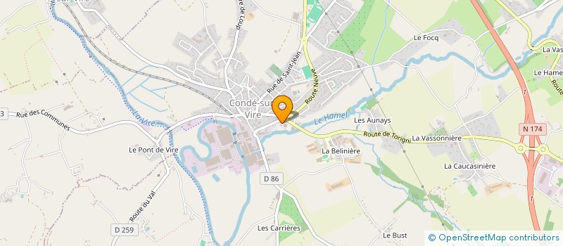 localisation de l'entreprise LA COMPAGNIE DES FROMAGES à CONDE-SUR-VIRE