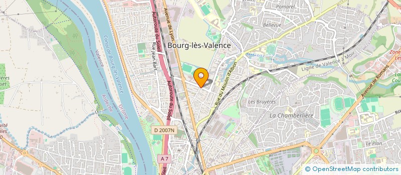 localisation de l'entreprise LA COMPAGNIE DES GOURMANDS  BOURG-LES-VALENCE