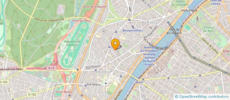 localisation de l'entreprise LA COMPAGNIE DES HEMISPHERES  PARIS