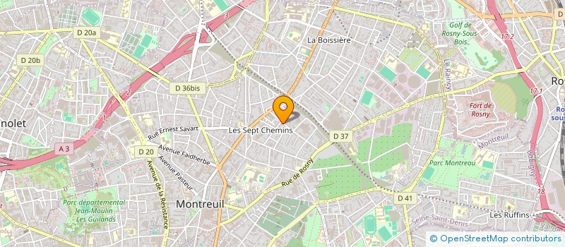 localisation de l'entreprise LA COMPAGNIE DES HOMARDS à MONTREUIL