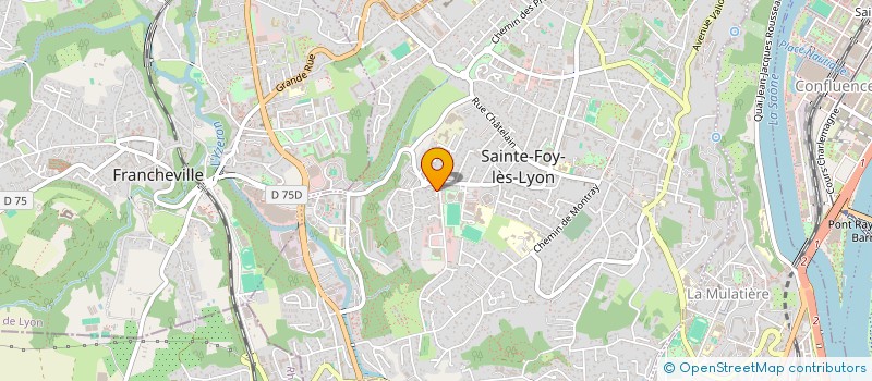 localisation de l'entreprise LA COMPAGNIE DES HUILES ET DES PLANTES à SAINTE-FOY-LES-LYON