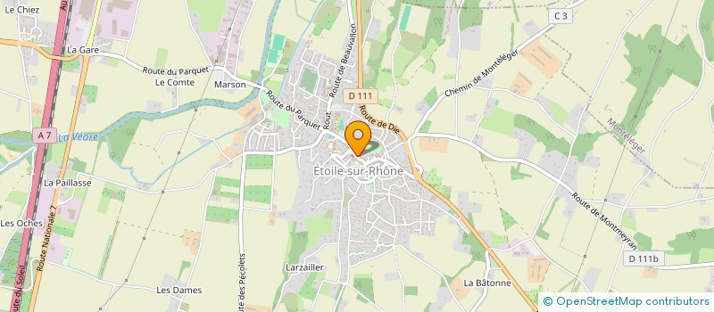 localisation de l'entreprise LA COMPAGNIE DES ILES  ETOILE-SUR-RHONE