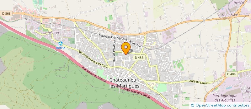 localisation de l'entreprise LA COMPAGNIE DES IMPROBABLES  CHATEAUNEUF-LES-MARTIGUES