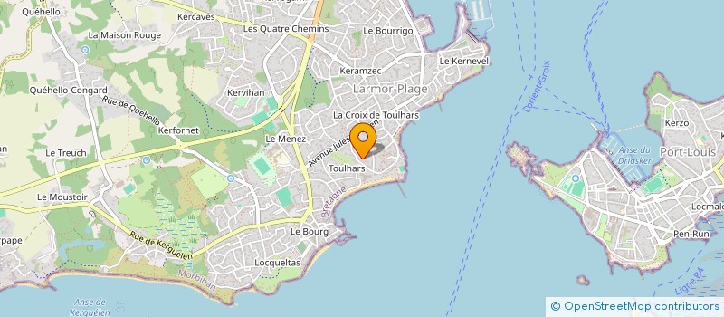 localisation de l'entreprise LA COMPAGNIE DES INDES  LARMOR-PLAGE