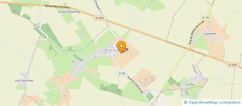 localisation de l'entreprise LA COMPAGNIE DES JARDINS DU CHATEAU DE BRACQUETUIT  BRACQUETUIT
