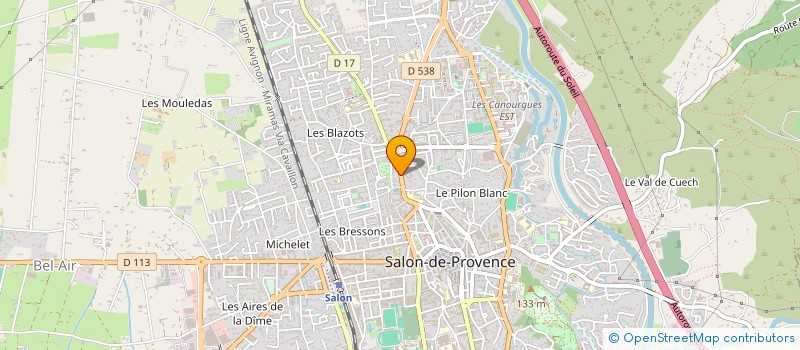 localisation de l'entreprise LA COMPAGNIE DES MACONS  SALON-DE-PROVENCE