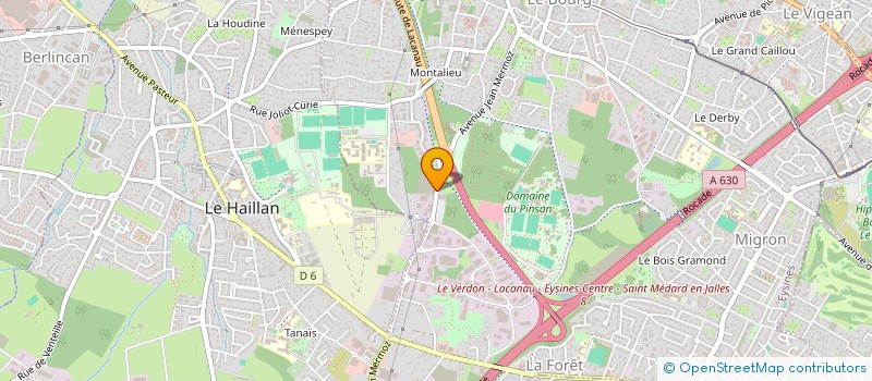 localisation de l'entreprise LA COMPAGNIE DES MARQUAGES à EYSINES