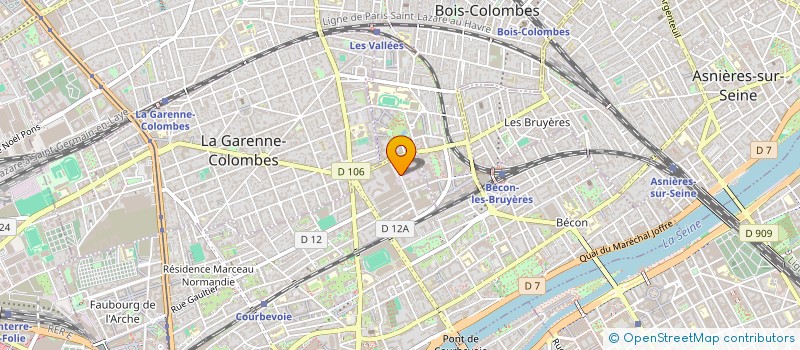 localisation de l'entreprise LA COMPAGNIE DES MATIERES PREMIERES à COURBEVOIE