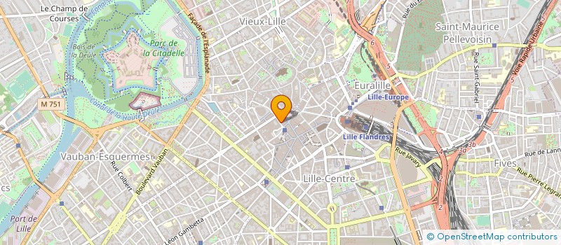 localisation de l'entreprise LA COMPAGNIE DES MENUISIERS DE FRANCE à LILLE