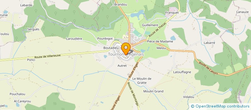 localisation de l'entreprise LA COMPAGNIE DES MOTS TORDUS  TOURNON-D'AGENAIS
