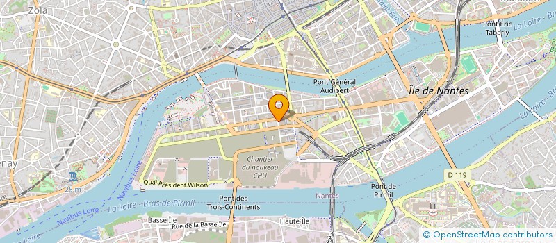 localisation de l'entreprise LA COMPAGNIE DES NEFS  NANTES