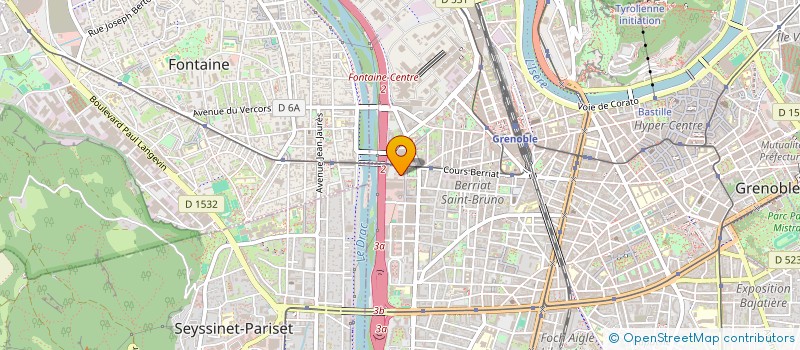 localisation de l'entreprise LA COMPAGNIE DES NOUNOUS à GRENOBLE