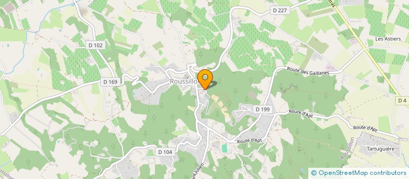 localisation de l'entreprise LA COMPAGNIE DES OCRES à ROUSSILLON