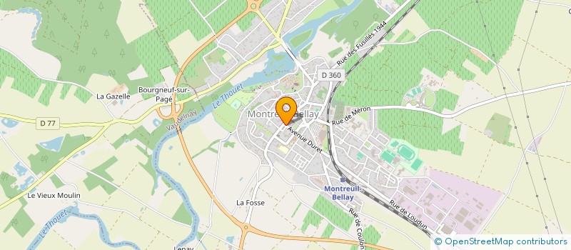 localisation de l'entreprise LA COMPAGNIE DES OIES SAUVAGES à MONTREUIL-BELLAY