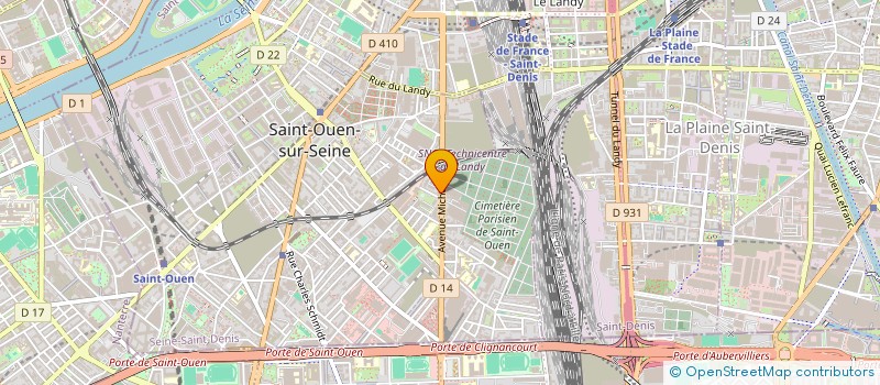 localisation de l'entreprise LA COMPAGNIE DES OSTEOPATHES à SAINT-OUEN-SUR-SEINE