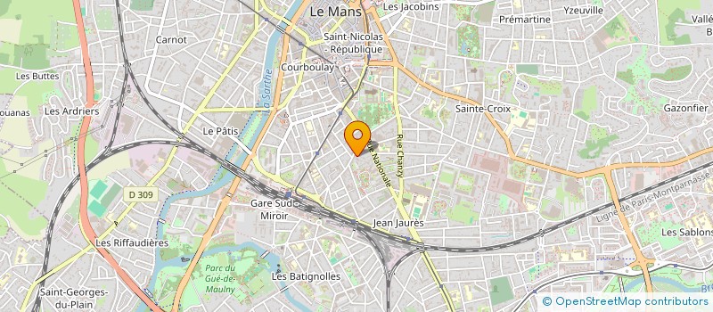 localisation de l'entreprise LA COMPAGNIE DES P'TITS LOUPS à LE MANS