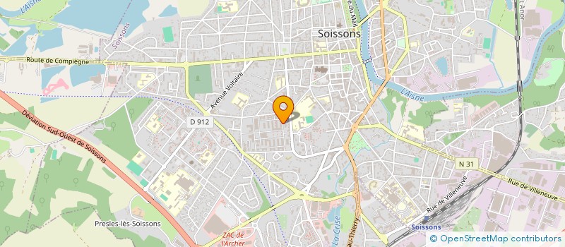 localisation de l'entreprise LA COMPAGNIE DES P TITS NEZ à SOISSONS