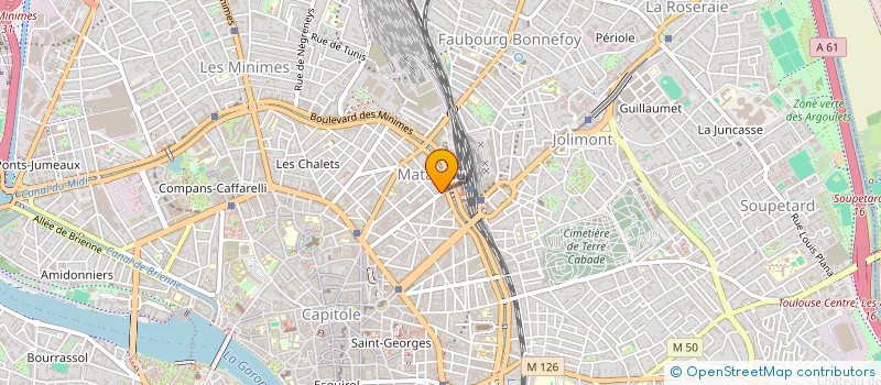 localisation de l'entreprise LA COMPAGNIE DES PAINS à TOULOUSE