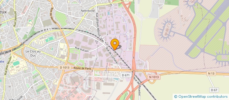 localisation de l'entreprise LA COMPAGNIE DES PAINS BIO  EVREUX