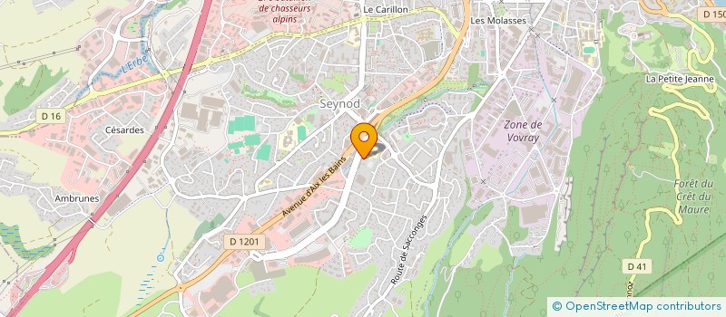 localisation de l'entreprise LA COMPAGNIE DES PANTOUFLES SAUVAGES à ANNECY