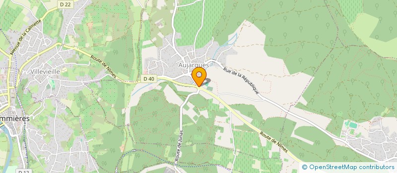 localisation de l'entreprise LA COMPAGNIE DES PAONS  AUJARGUES