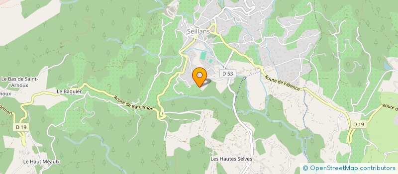 localisation de l'entreprise LA COMPAGNIE DES PAPILLONS DE PLUIE  SEILLANS