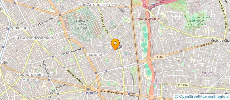 localisation de l'entreprise LA COMPAGNIE DES PASSAGES  PARIS