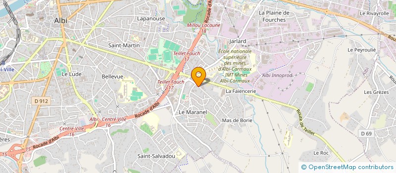 localisation de l'entreprise LA COMPAGNIE DES PETITS TRAINS OCCITANS à ALBI