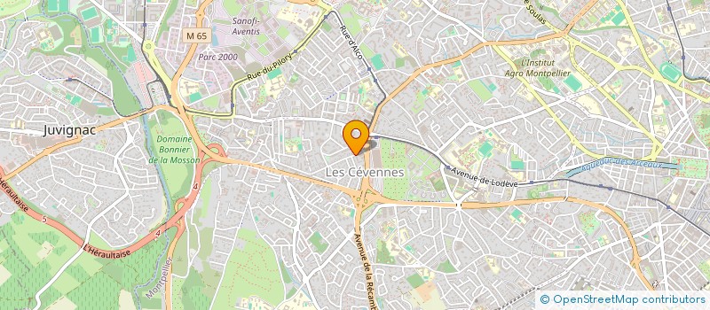 localisation de l'entreprise LA COMPAGNIE DES PIEDS à MONTPELLIER