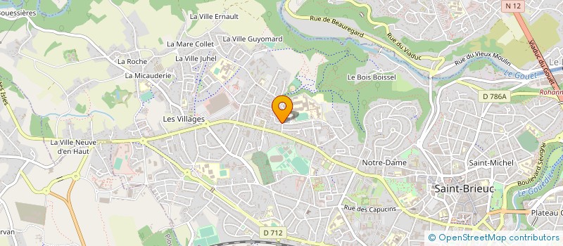 localisation de l'entreprise LA COMPAGNIE DES PIEDS MOBILES à SAINT-BRIEUC