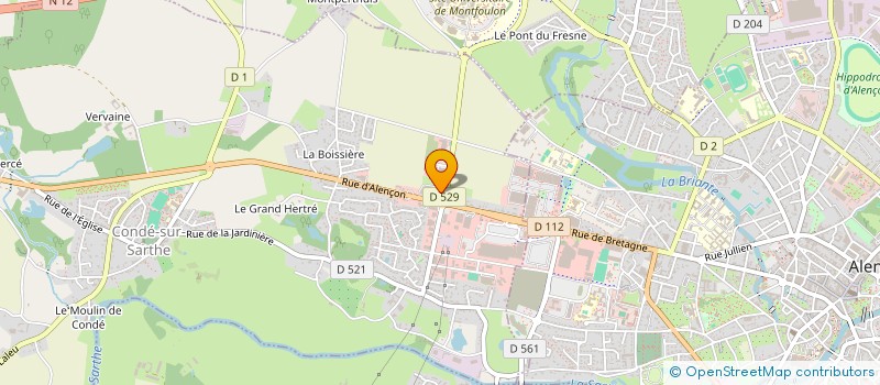 localisation de l'entreprise LA COMPAGNIE DES PULLS à CONDE-SUR-SARTHE