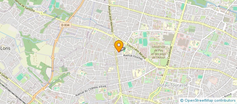 localisation de l'entreprise LA COMPAGNIE DES QUATRE TIERS à PAU