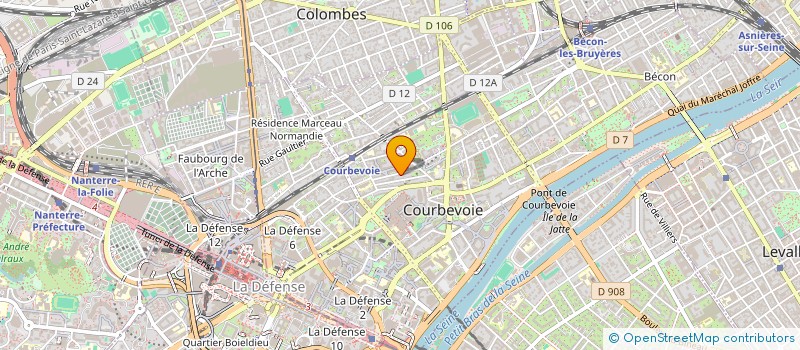 localisation de l'entreprise LA COMPAGNIE DES R à COURBEVOIE