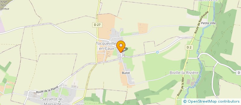 localisation de l'entreprise LA COMPAGNIE DES REDACTEURS  TOCQUEVILLE-EN-CAUX