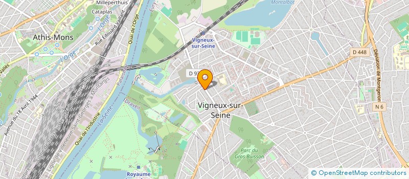 localisation de l'entreprise LA COMPAGNIE DES ROUTIERS XI XIVEME SIECLE à VIGNEUX-SUR-SEINE