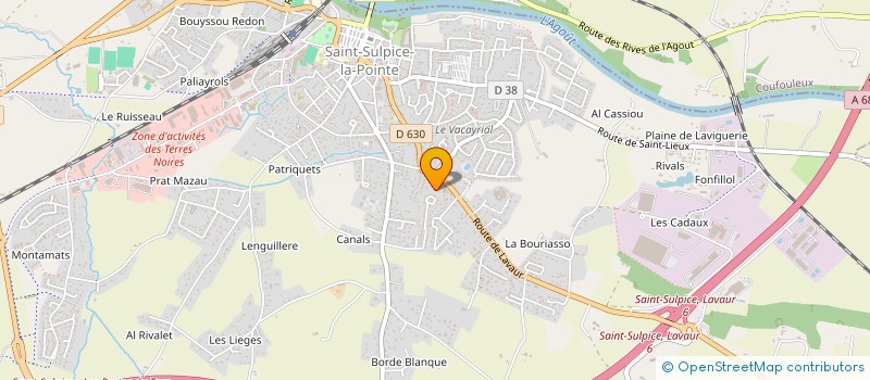 localisation de l'entreprise LA COMPAGNIE DES SENS  SAINT-SULPICE-LA-POINTE