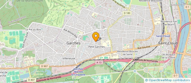 localisation de l'entreprise LA COMPAGNIE DES SEPT MERS  GARCHES