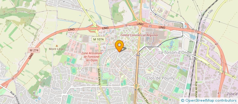 localisation de l'entreprise LA COMPAGNIE DES SEPT POLES  DIJON