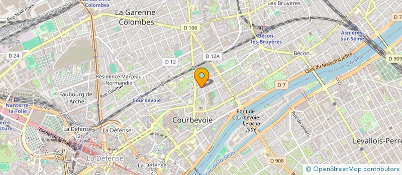 localisation de l'entreprise LA COMPAGNIE DES SIX T à COURBEVOIE