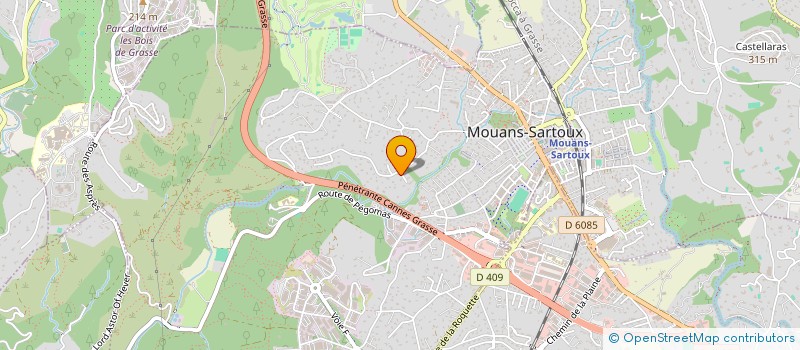 localisation de l'entreprise LA COMPAGNIE DES SOI DISANT  MOUANS-SARTOUX