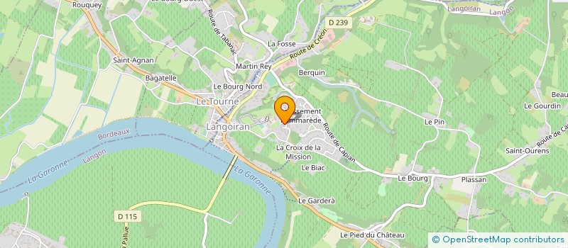 localisation de l'entreprise LA COMPAGNIE DES SPECTACLES  LANGOIRAN