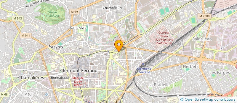 localisation de l'entreprise LA COMPAGNIE DES STEPPES  CLERMONT-FERRAND