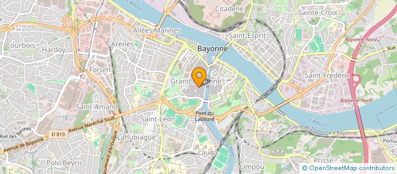 localisation de l'entreprise LA COMPAGNIE DES TISSUS SARL à BAYONNE