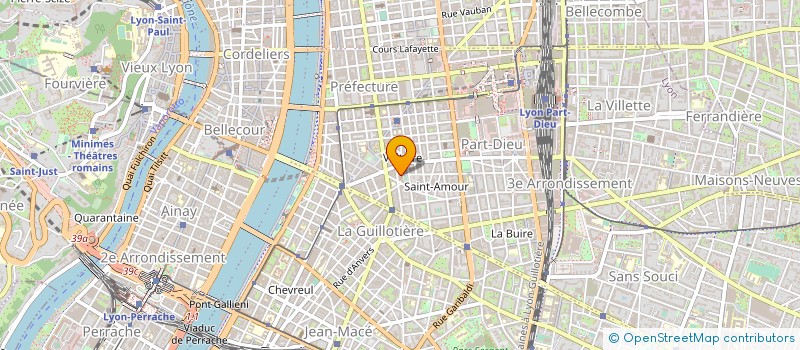 localisation de l'entreprise LA COMPAGNIE DES TROIS PETITS POINTS à LYON