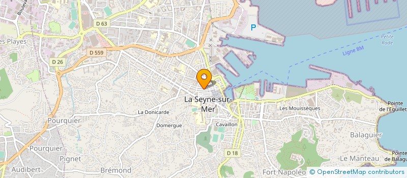 localisation de l'entreprise LA COMPAGNIE DES VANDURLINES à LA SEYNE-SUR-MER