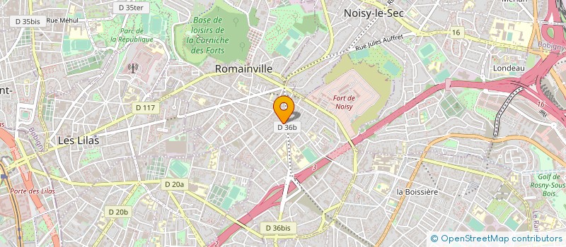 localisation de l'entreprise LA COMPAGNIE DES VEILLEURS  ROMAINVILLE