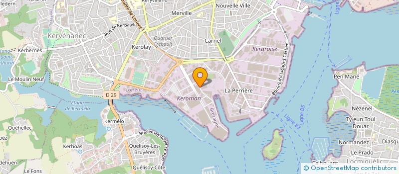 localisation de l'entreprise LA COMPAGNIE DES VOILES DE LORIENT à LORIENT
