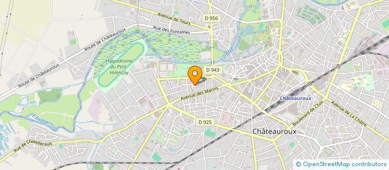 localisation de l'entreprise LA COMPAGNIE DES VOYAGEURS EPHEMERES à CHATEAUROUX